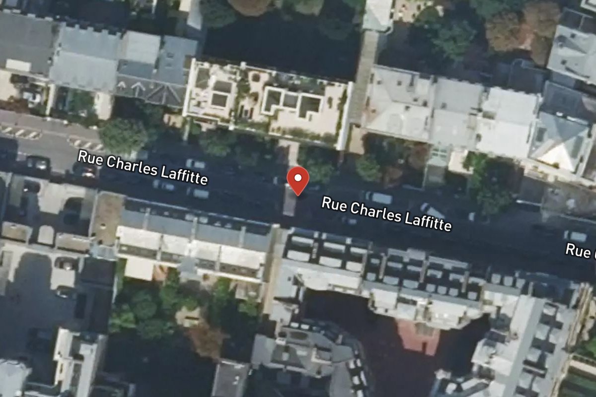 Vue satellite — Rue Charles Laffitte