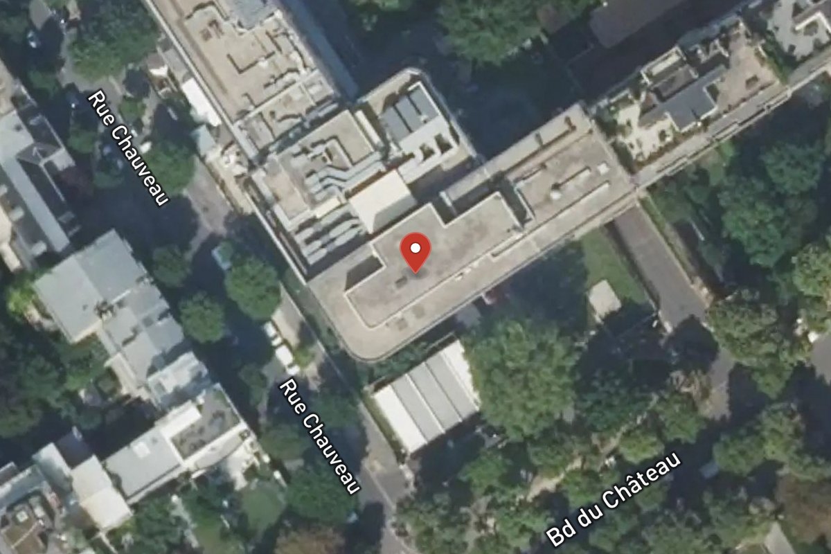 Vue satellite — Rue Chauveau