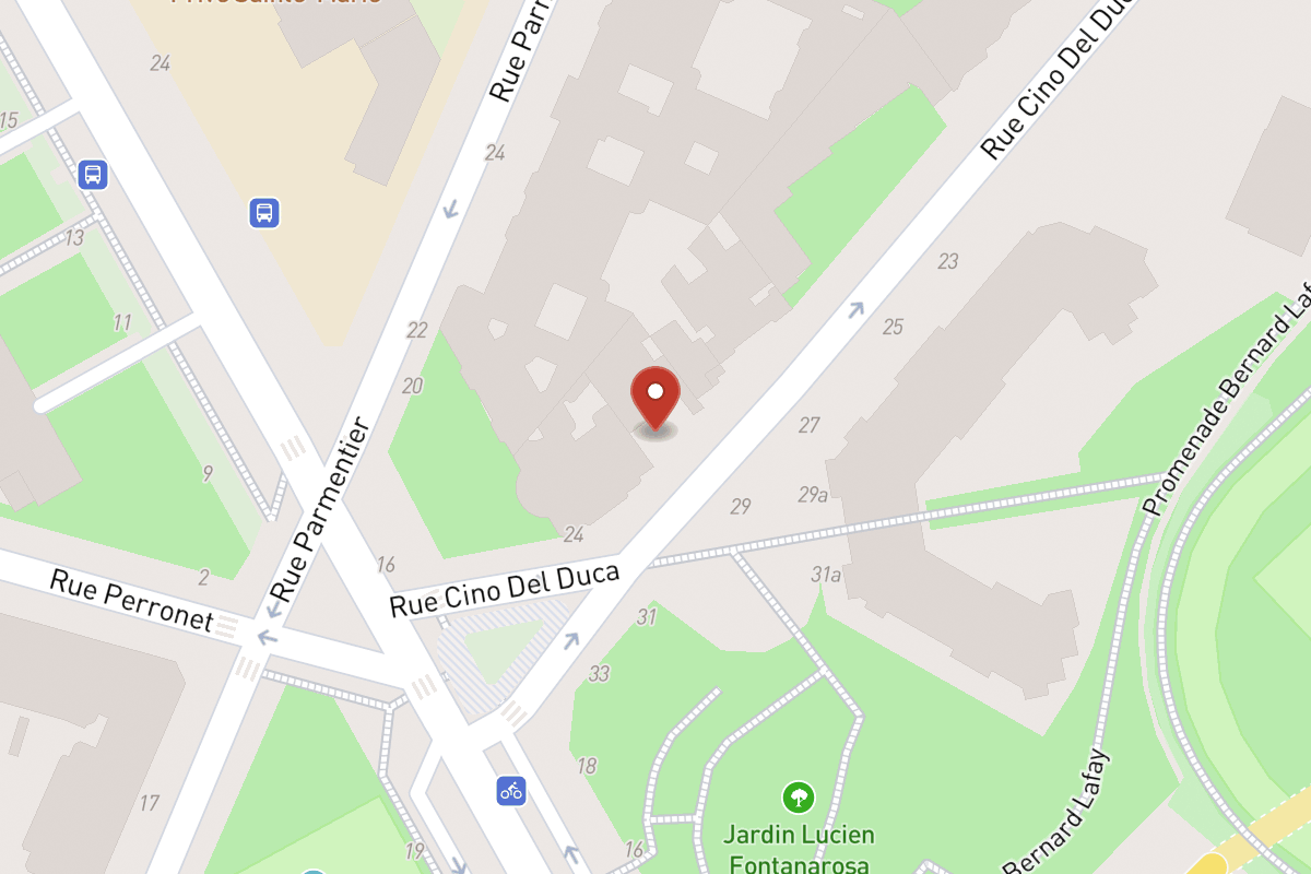 Plan de situation — Rue Cino Del Duca