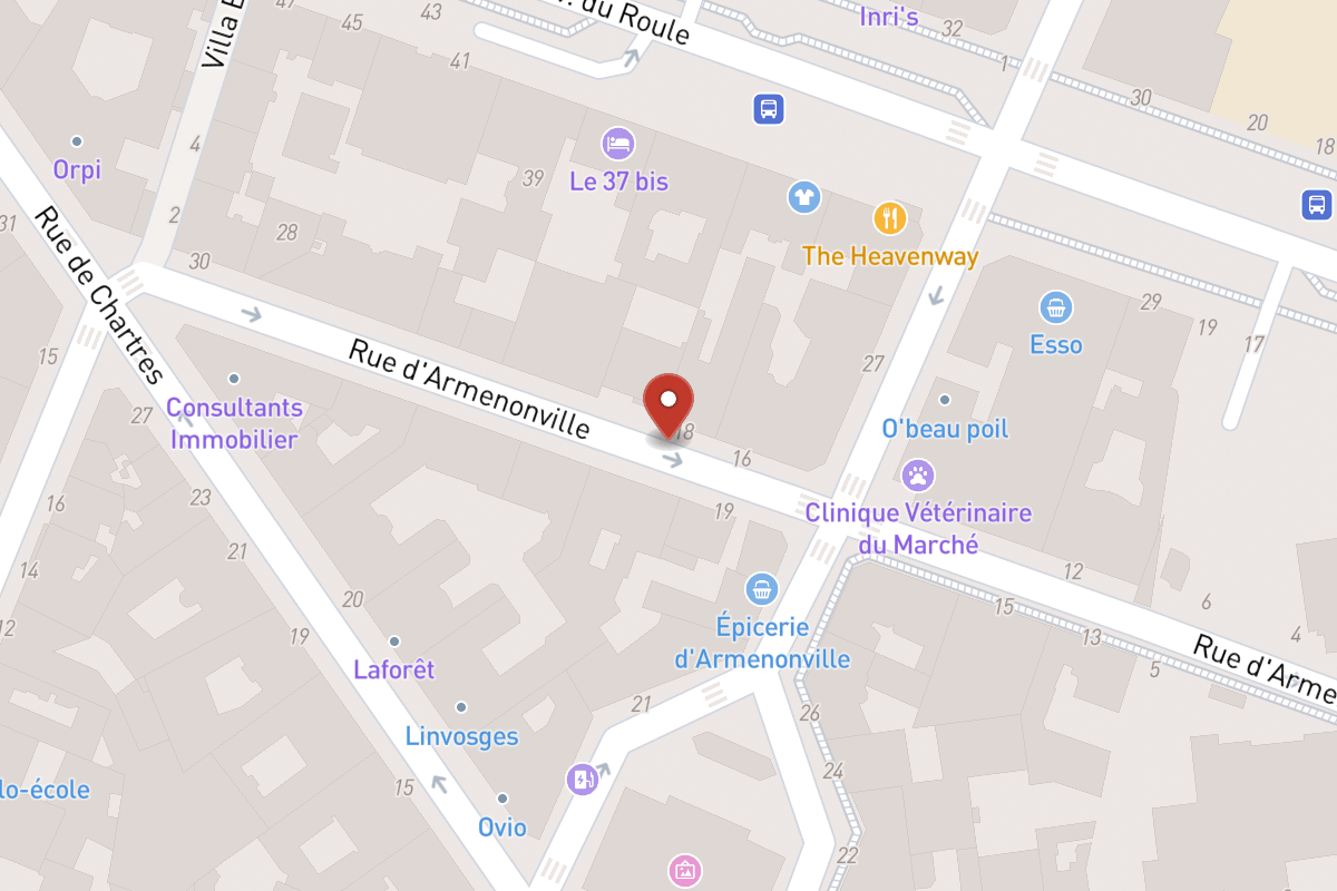 Plan de situation — Rue d'Armenonville