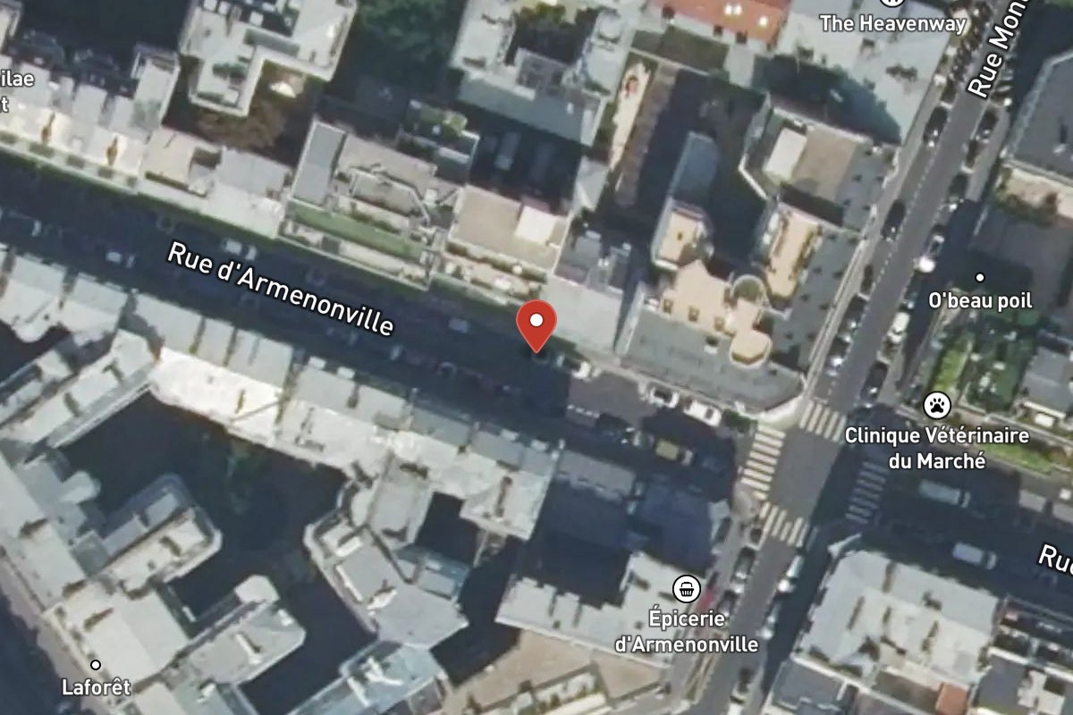 Vue satellite — Rue d'Armenonville