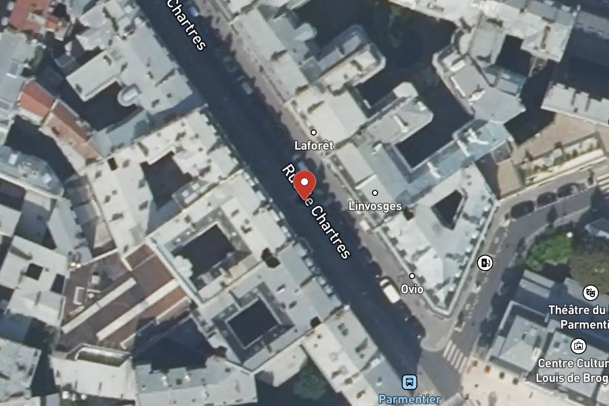 Vue satellite — Rue de Chartres