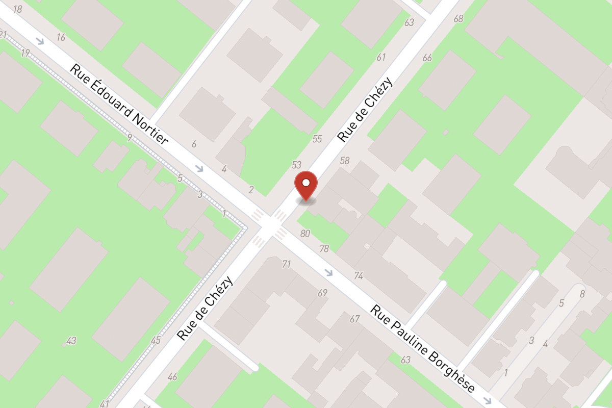 Plan de situation — Rue de Chézy
