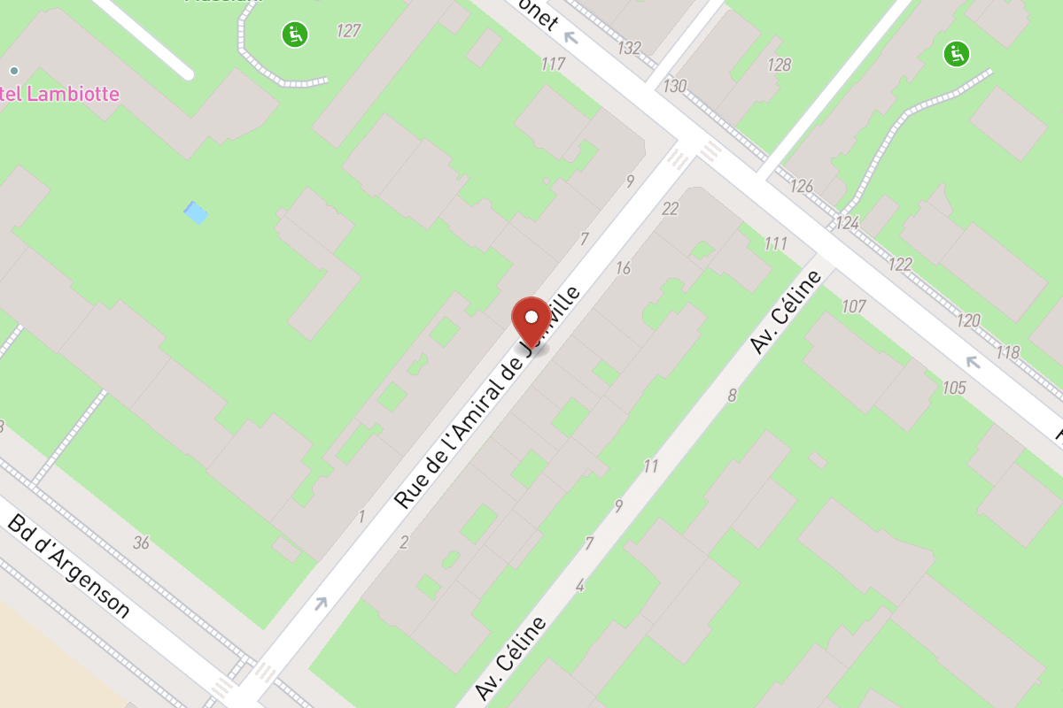 Plan de situation — Rue de l’Amiral de Joinville