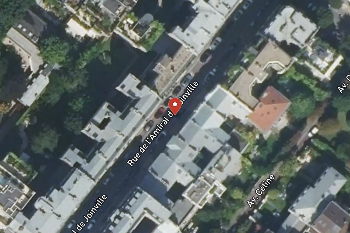 Vue satellite — Rue de l’Amiral de Joinville