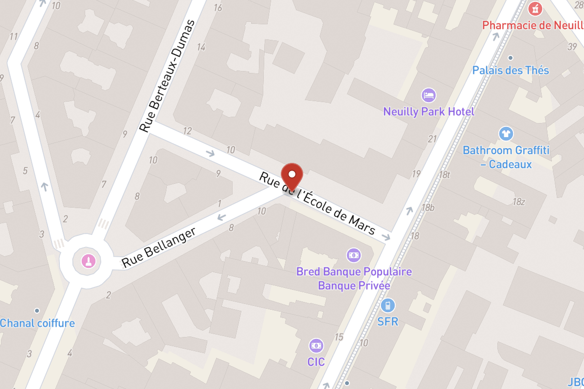 Plan de situation — Rue de l'Ecole de Mars