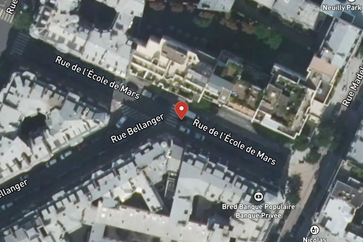 Vue satellite — Rue de l'Ecole de Mars