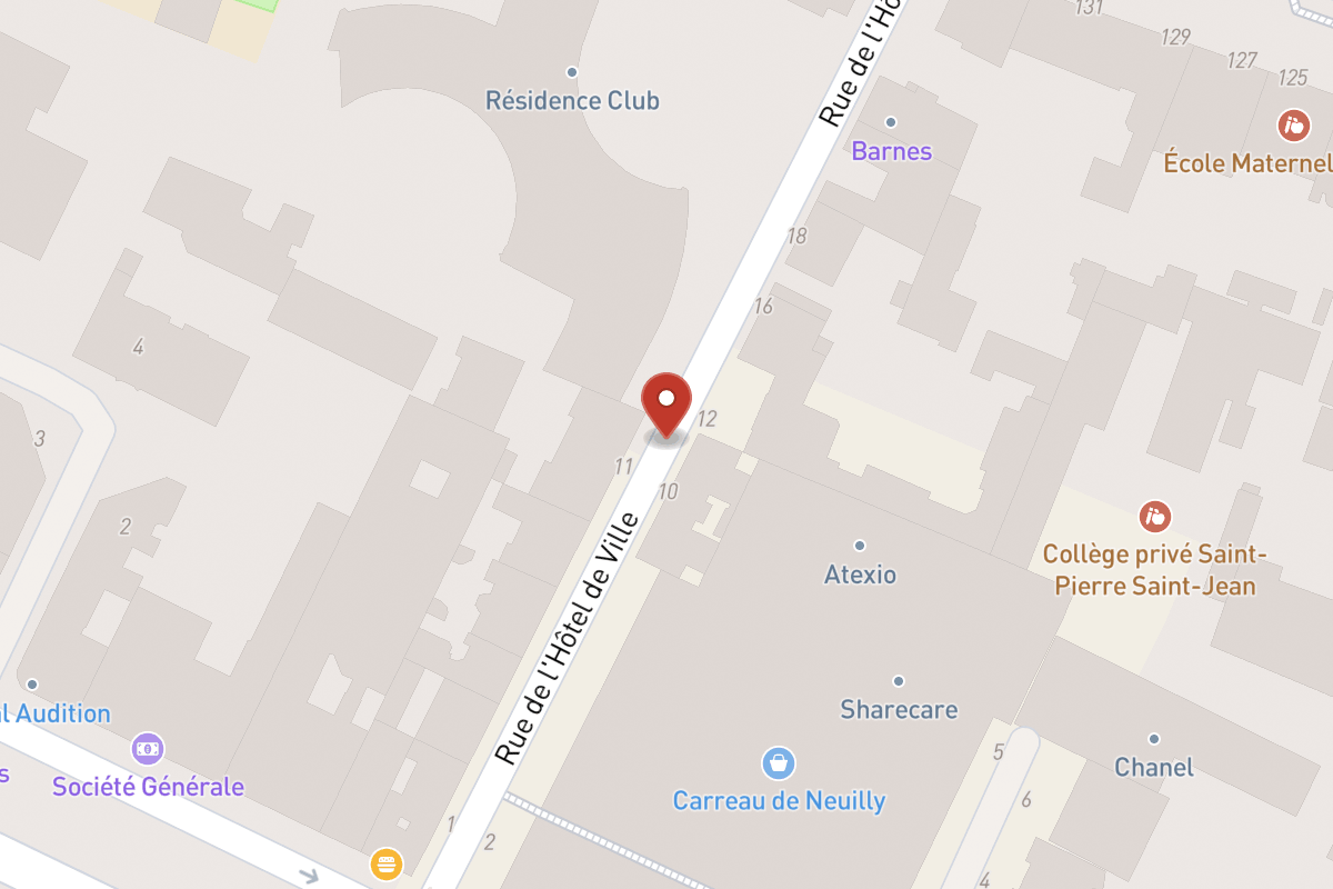 Plan de situation — Rue de l'Hôtel de Ville