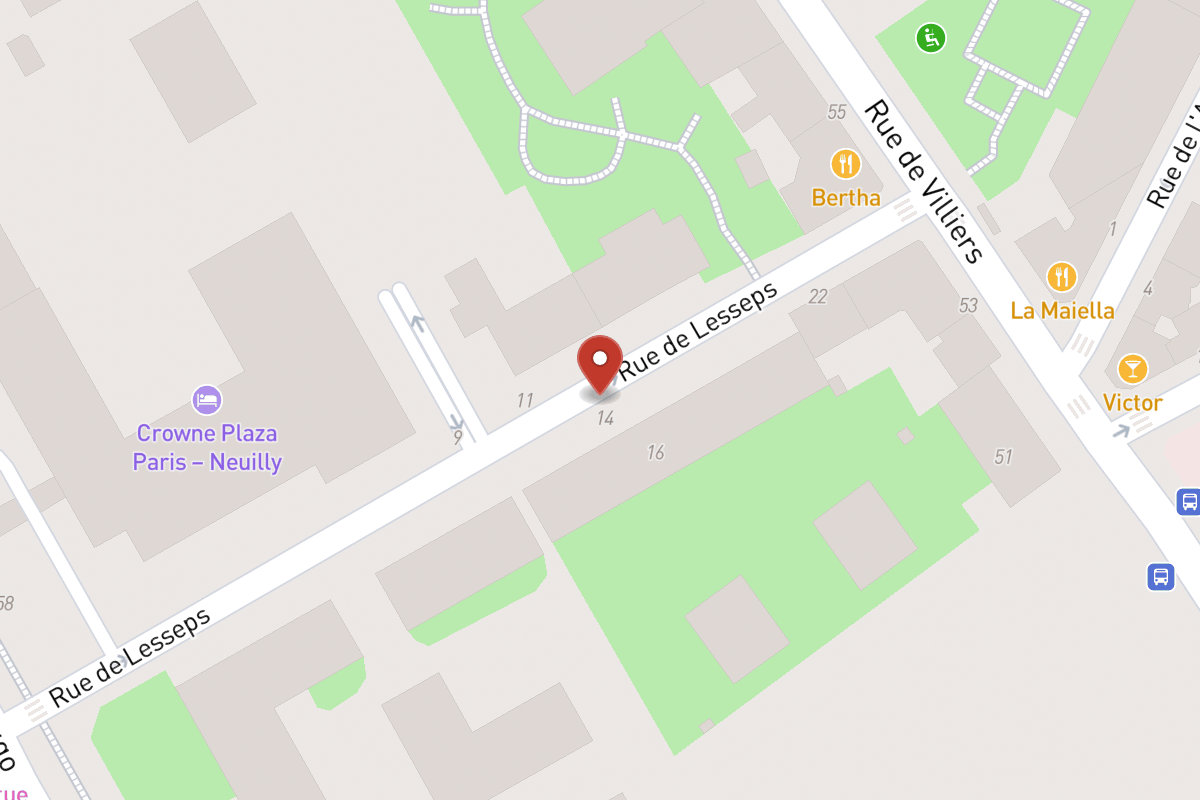Plan de situation — Rue de Lesseps