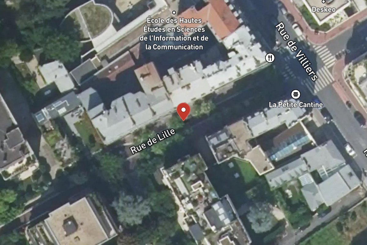 Vue satellite — Rue de Lille