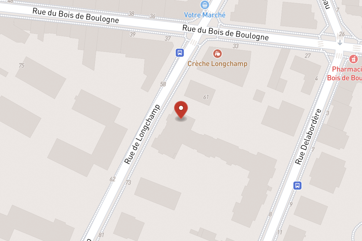 Plan de situation — Rue de Longchamp