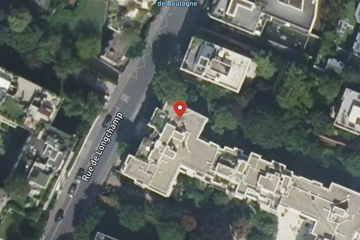 Vue satellite — Rue de Longchamp