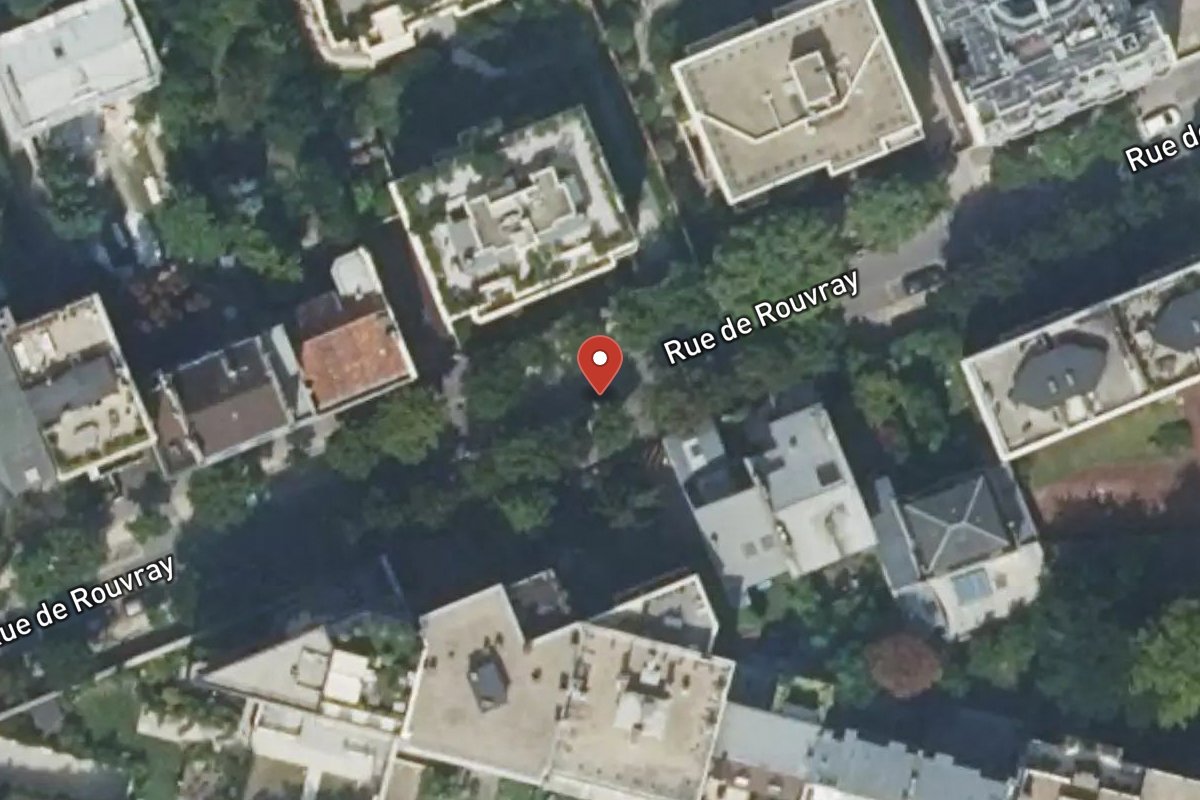 Vue satellite — Rue de Rouvray