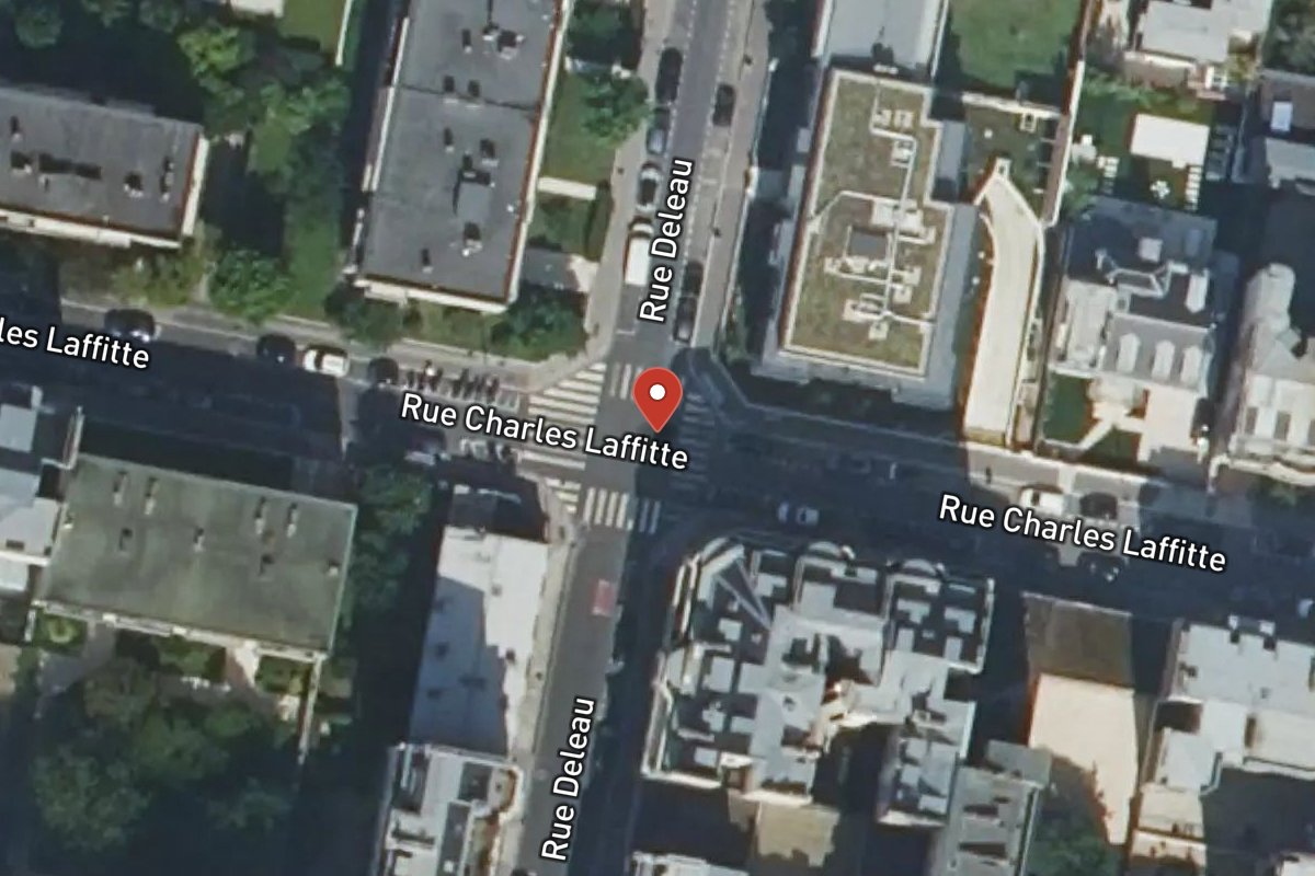 Vue satellite — Rue Deleau