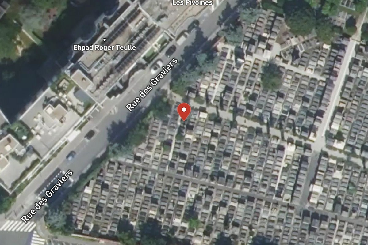 Vue satellite — Rue des Graviers