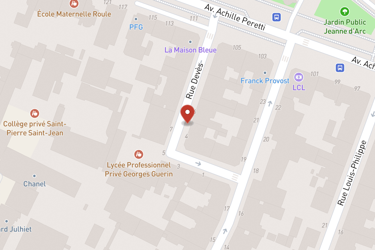 Plan de situation — Rue Devès