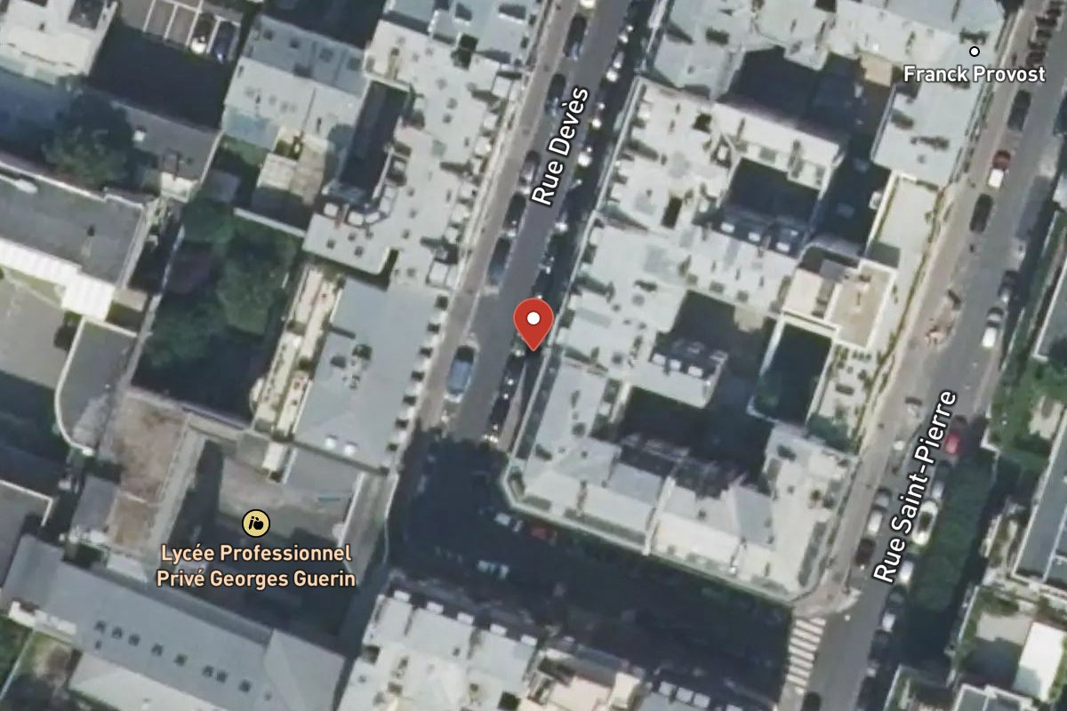 Vue satellite — Rue Devès