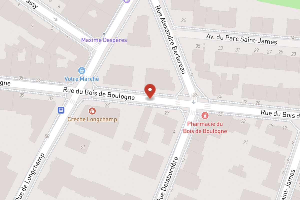 Plan de situation — Rue du Bois de Boulogne