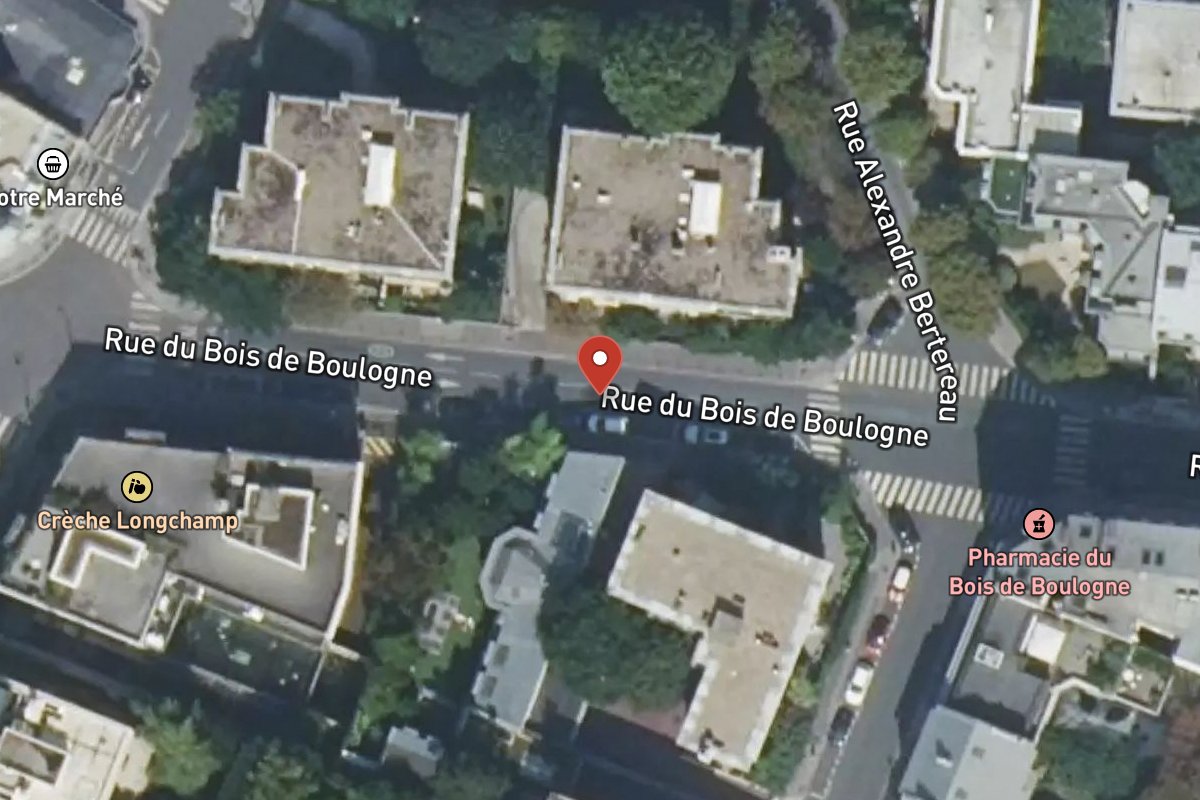 Vue satellite — Rue du Bois de Boulogne