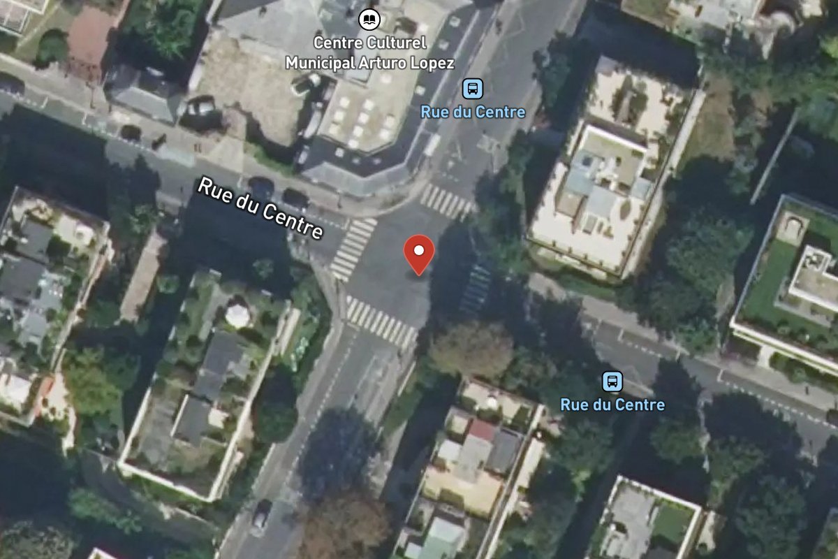 Vue satellite — Rue du Centre
