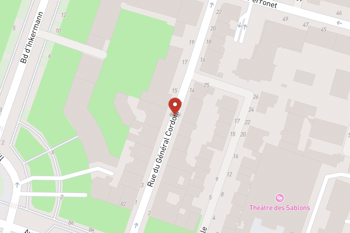 Plan de situation — Rue du General Cordonnier