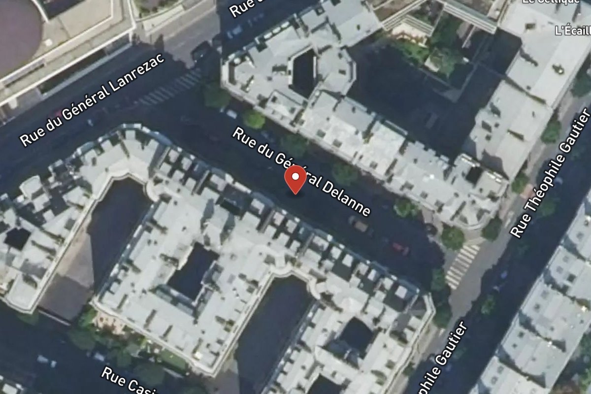 Vue satellite — Rue du Général Delanne
