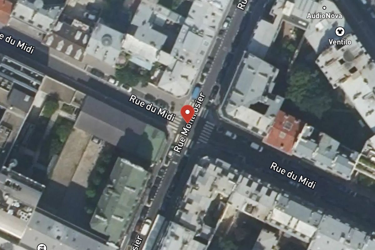 Vue satellite — Rue du Midi