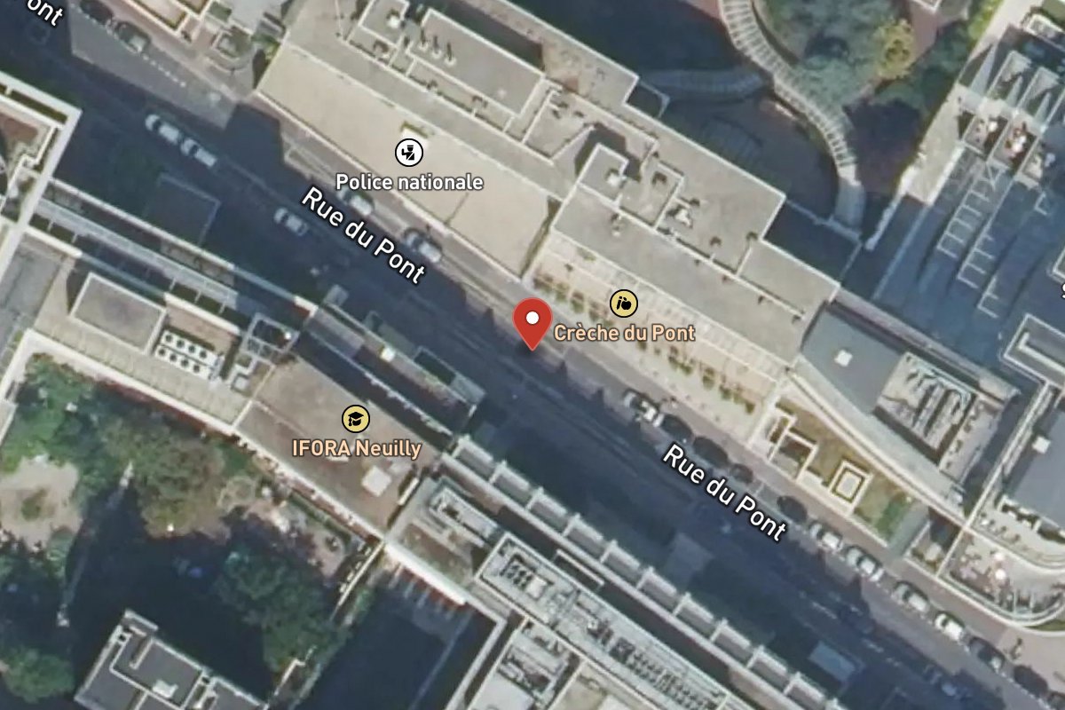 Vue satellite — Rue du Pont