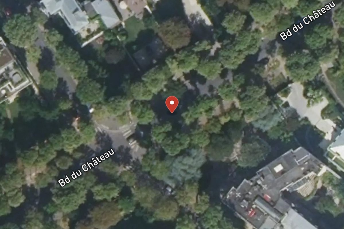 Vue satellite — Rue Édouard Nortier