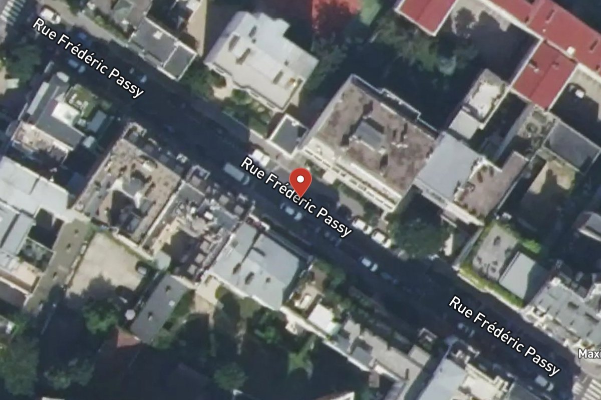 Vue satellite — Rue Frédéric Passy