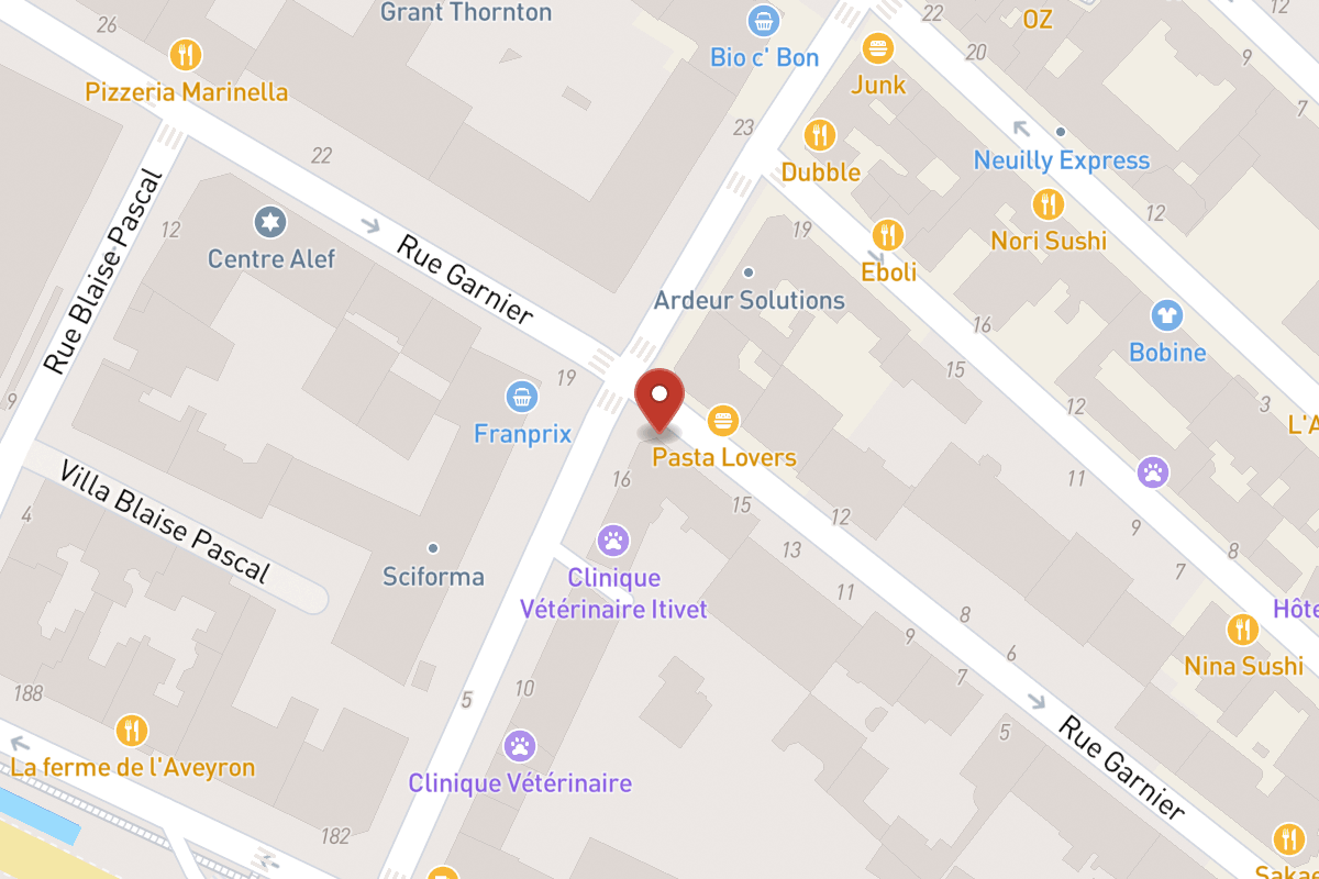 Plan de situation — Rue Garnier