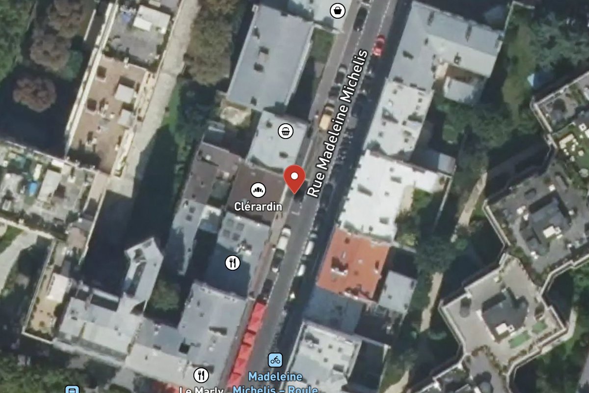 Vue satellite — Rue Madeleine Michelis