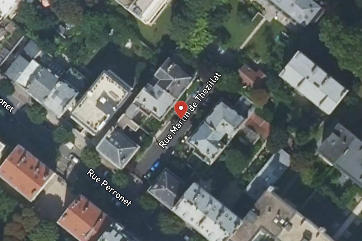 Vue satellite — Rue Martin de Thézillat