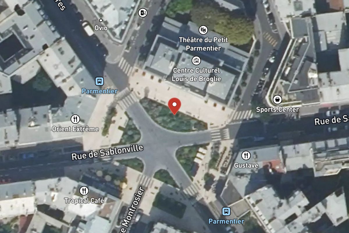 Vue satellite — Rue Montrosier