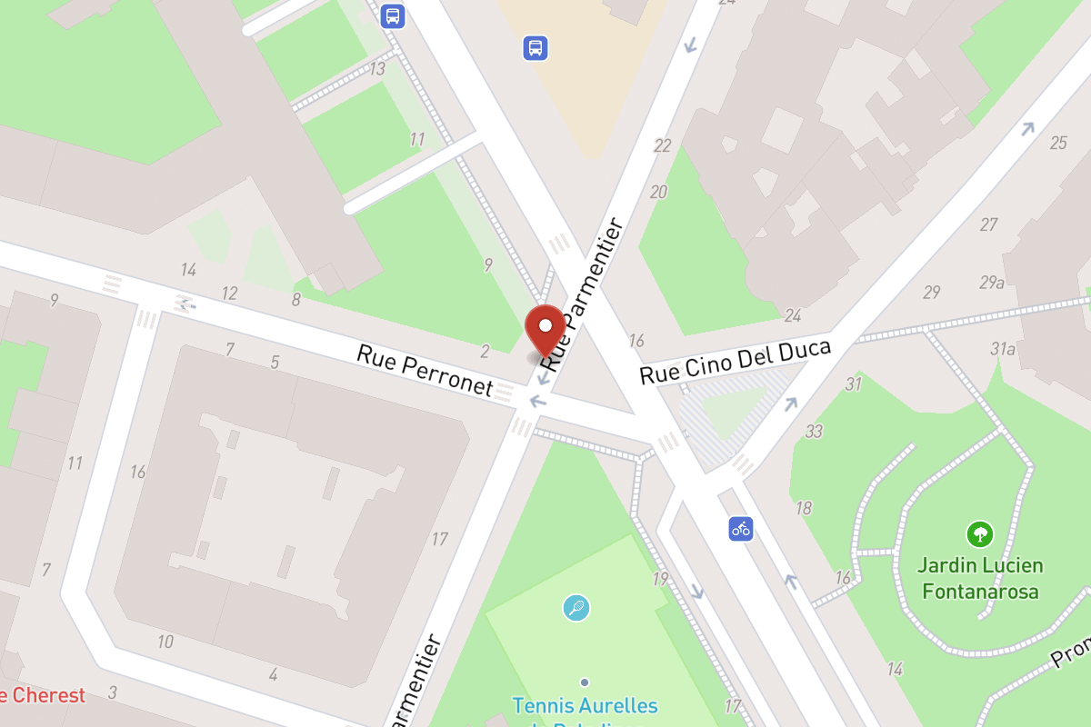 Plan de situation — Rue Parmentier