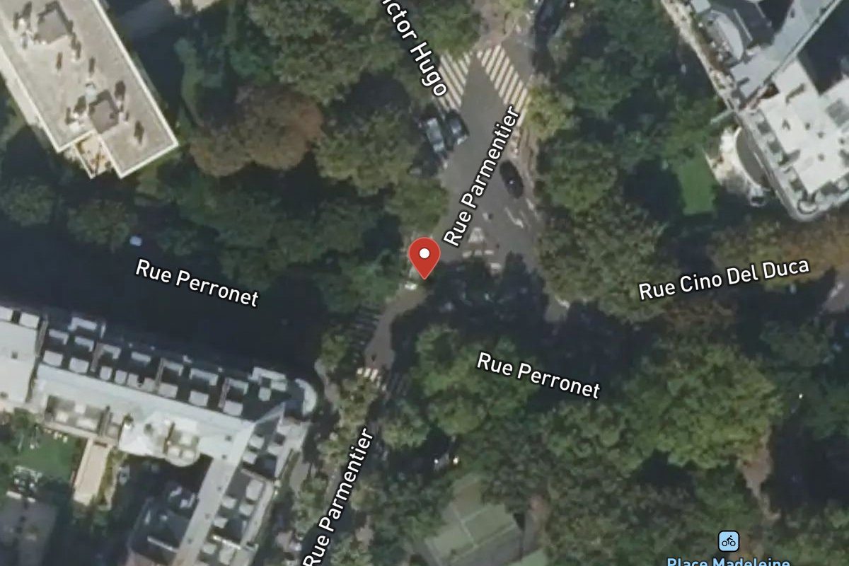 Vue satellite — Rue Parmentier