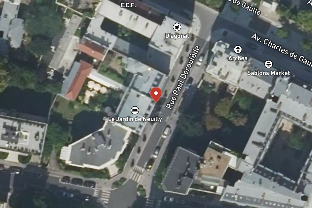 Vue satellite — Rue Paul Derouléde