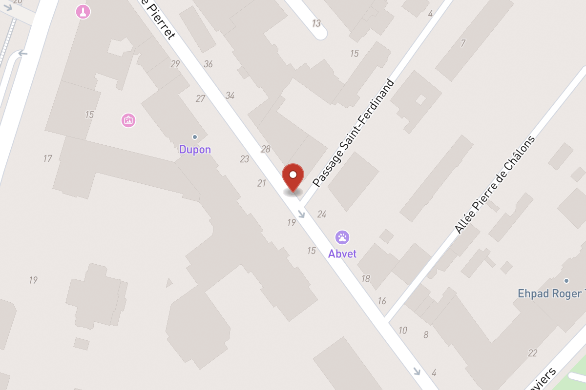 Plan de situation — Rue Pierret