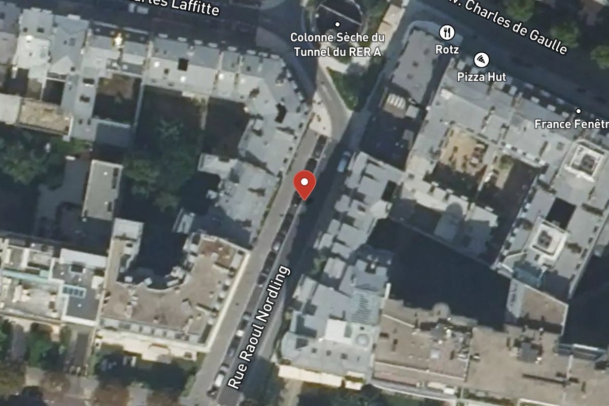Vue satellite — Rue Raoul Nordling