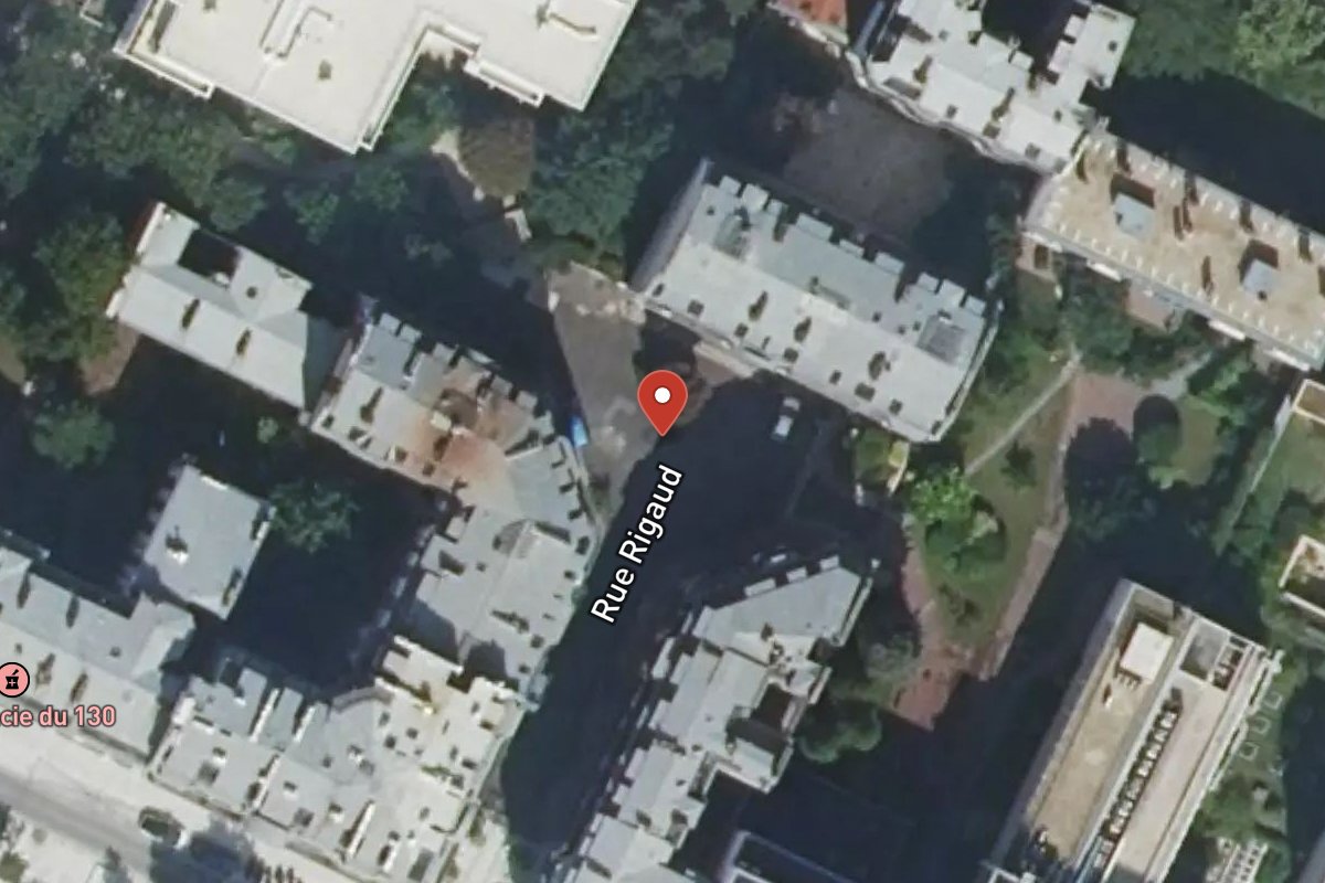 Vue satellite — Rue Rigaud