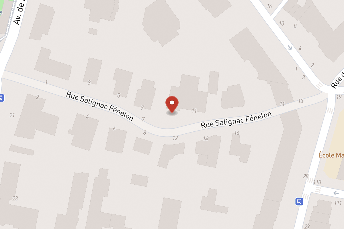 Plan de situation — Rue Salignac Fénelon
