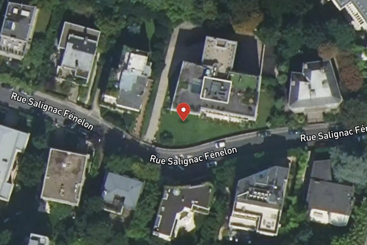 Vue satellite — Rue Salignac Fénelon
