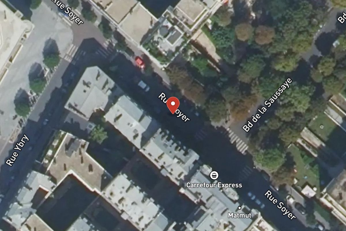 Vue satellite — Rue Soyer