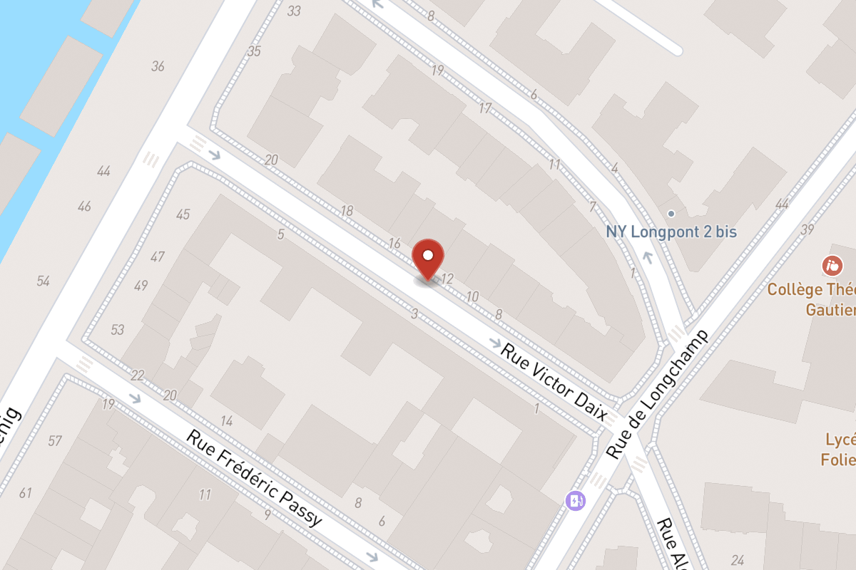 Plan de situation — Rue Victor Daix