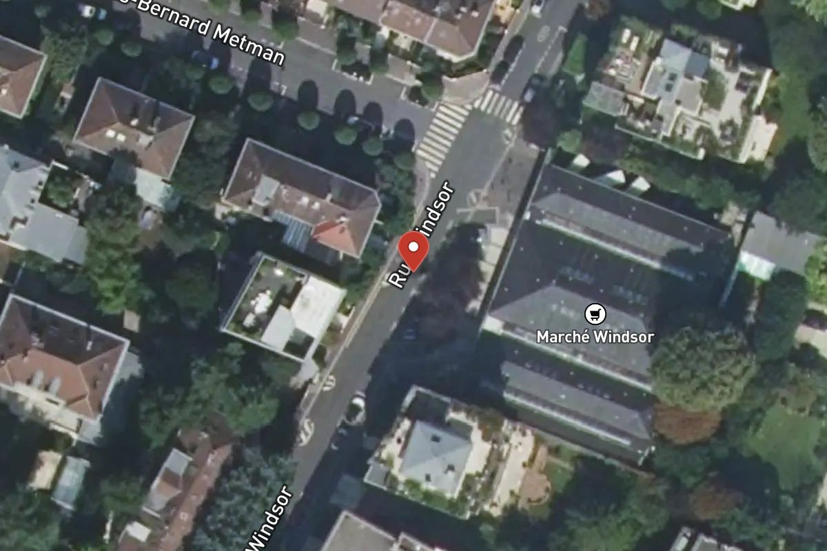 Vue satellite — Rue Windsor