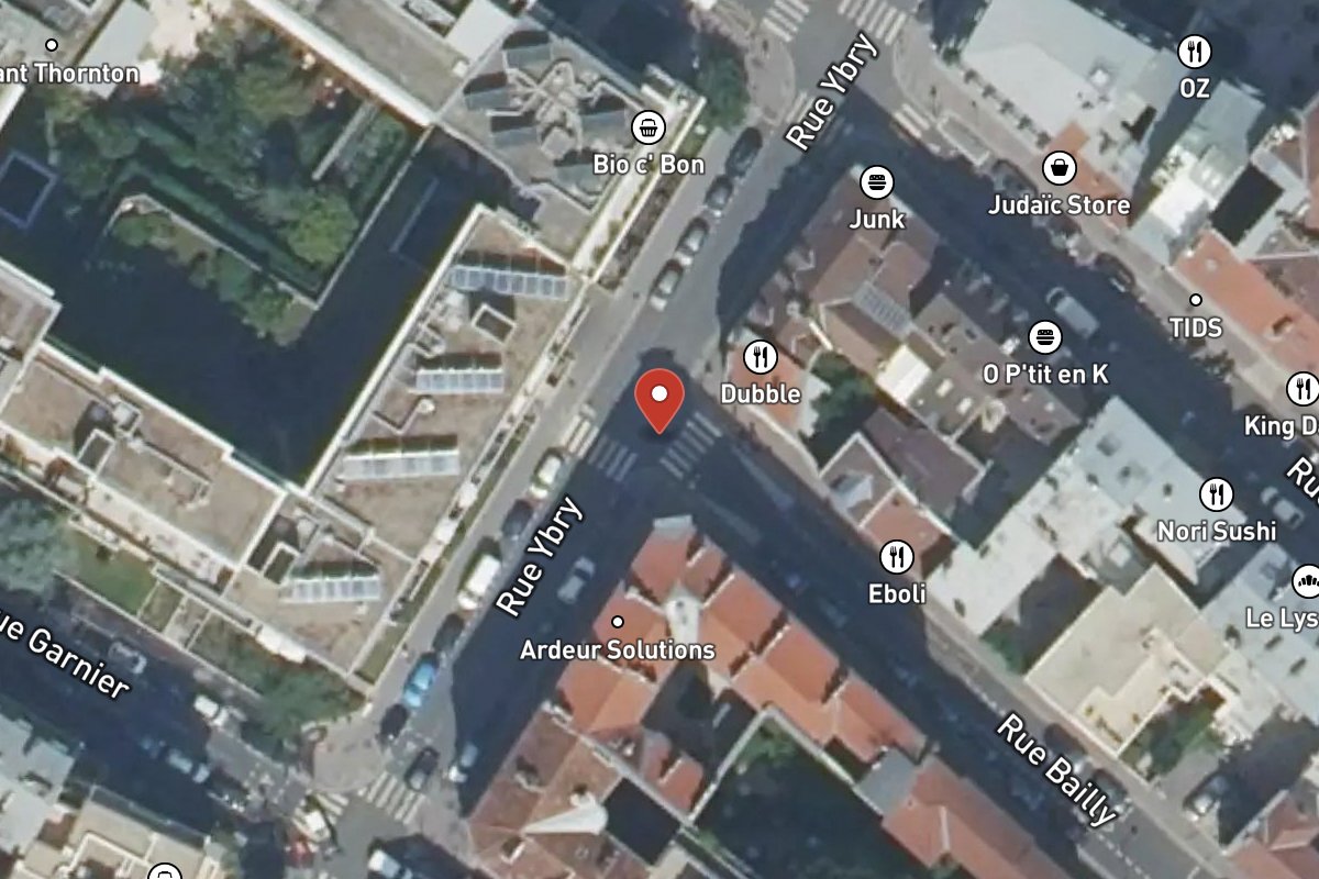 Vue satellite — Rue Ybry