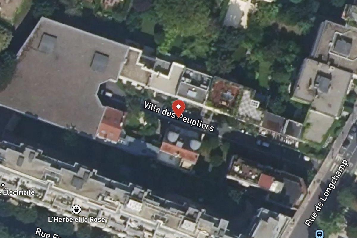 Vue satellite — Villa des Peupliers