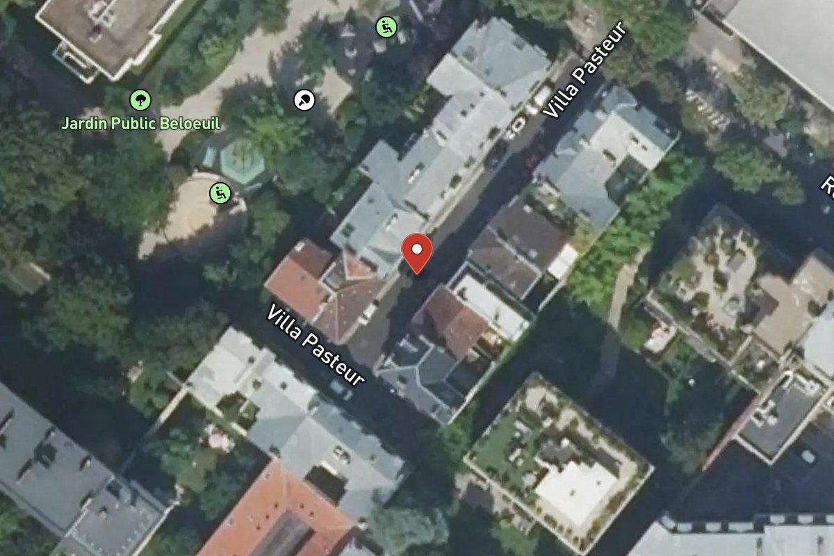 Vue satellite — Villa Pasteur