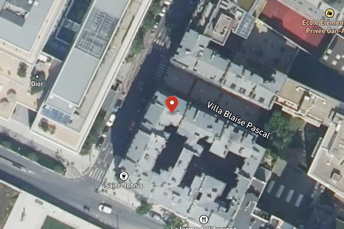 Vue satellite — 3 Villa Blaise Pascal