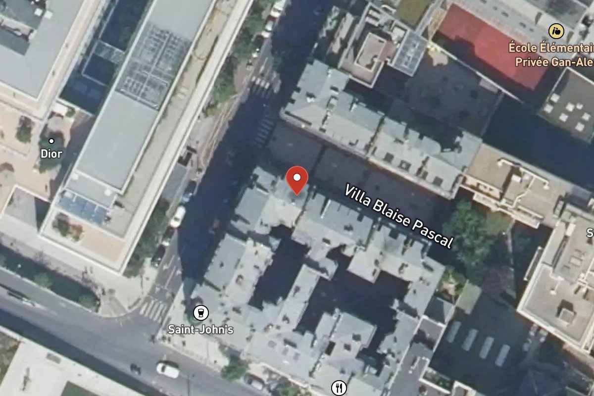 Vue satellite — 4 Villa Blaise Pascal